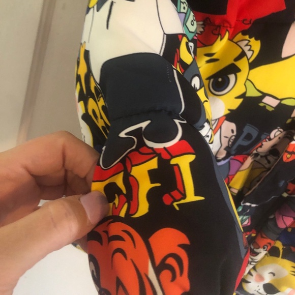 ✨As New✨ Kids Cartoon Puffy Jacket - sz 9/10 - Picture 4 of 9